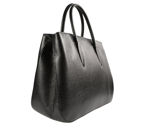 Poseta casual, dama, ADA SHOES, 24088, negru, piele naturala